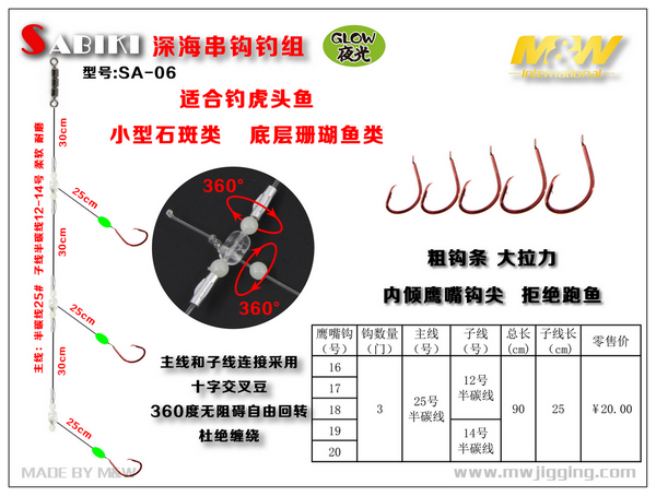 深海串钩钓组（SA-06）